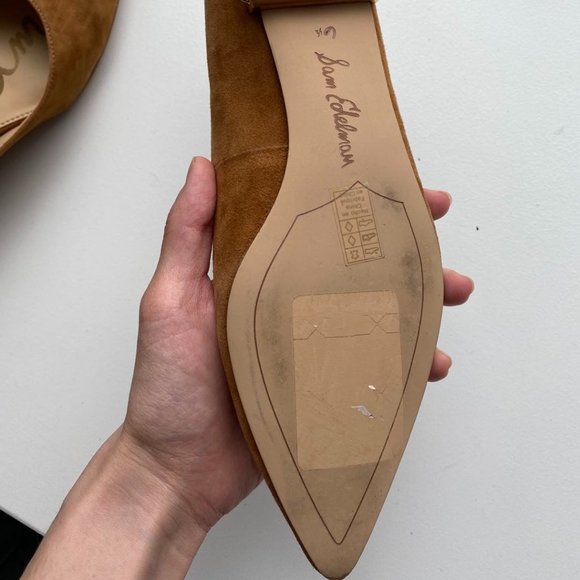 Sam Edelman Suede Flats with Gold Studs - Tan Size 6.5 - Picture 6 of 9